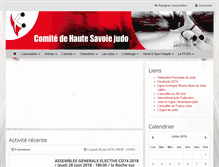 Tablet Screenshot of judohautesavoie.com